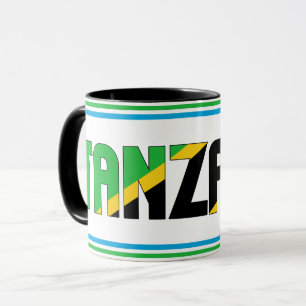Caneca Café Patriótico da Bandeira Nacional da Tanzânia