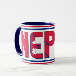 Caneca Café Patriótico da Bandeira Nacional das Ilhas Nep
