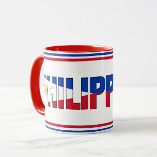 Caneca Café Patriótico de Bandeira das Filipinas