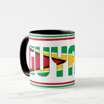 Café Patriótico de Bandeira Nacional da Guiana