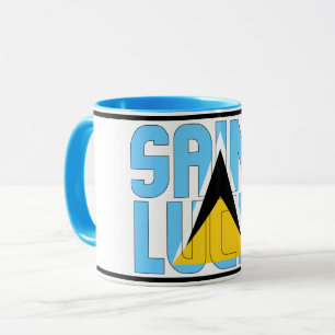 Caneca Café Patriótico de Bandeira Nacional de Lúcia s