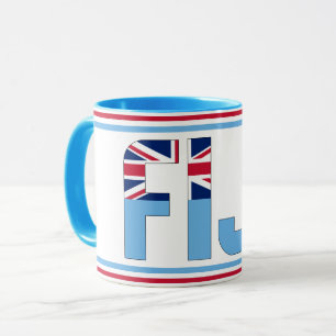Caneca Café Patriótico de Bandeira Nacional Fiji
