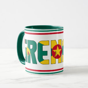 Caneca Café Patriótico de Bandeira Nacional Granada