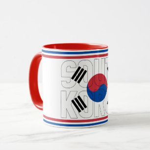 Caneca Café Patriótico "Sippin'' com a Coreia do Sul