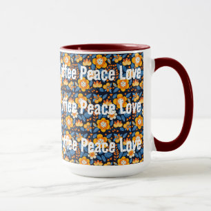 Caneca Café Paz Amor