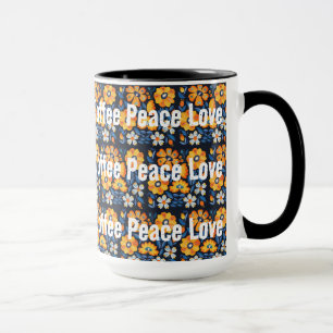 Caneca Café Paz Amor