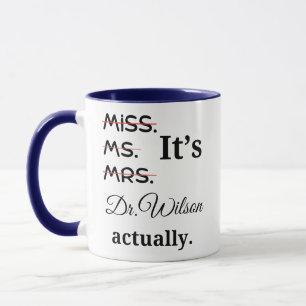 Caneca Café Personalizado É Senhorita Dona Dra Realmente