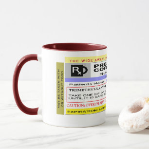 Caneca Café personalizado engraçado da prescrição de Rx