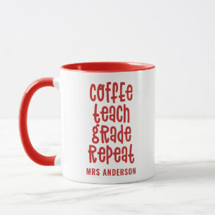 Caneca Café, professor, grau, professor de tipografia re