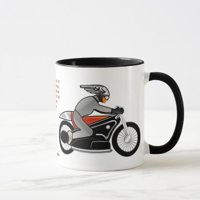 Caneca Cafe Racer (Caneca de Cerâmica Personalizada) (Direita)