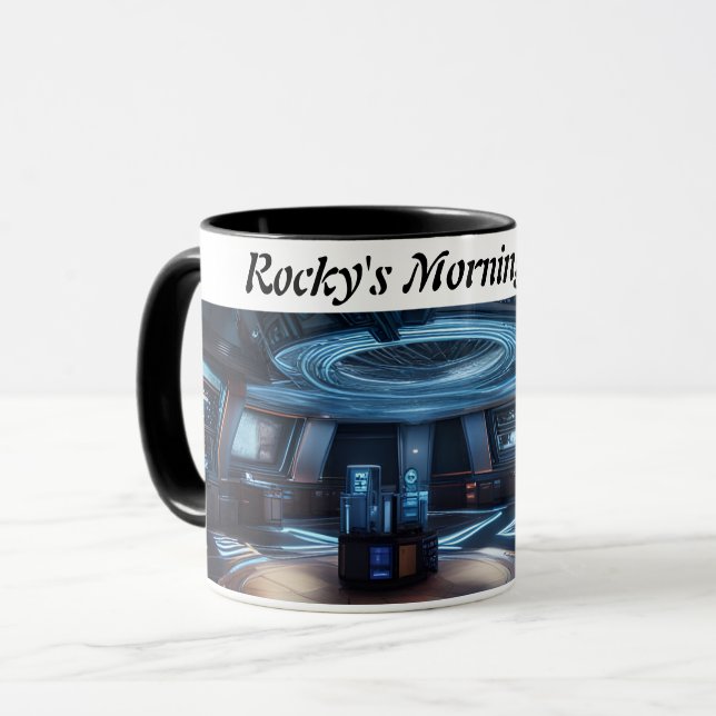 Caneca Café Rocky personalizado personalizável (Frente Esquerda)