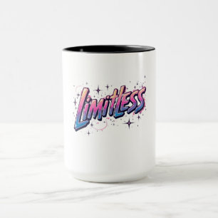 Caneca Café sem limites - Bold Inspirational Word Cups