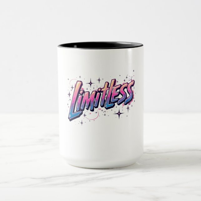 Caneca Café sem limites - Bold Inspirational Word Cups (Centro)