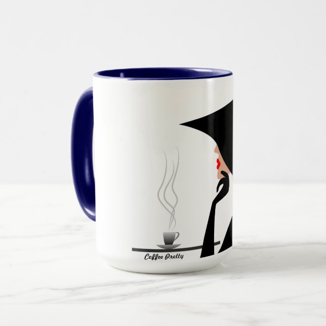 Caneca Café sofisticado Mug (Frente Esquerda)