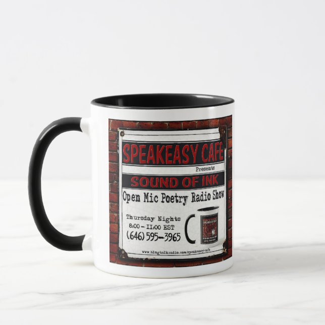 Caneca Café SpeakEasy Use Suas Palavras  (Esquerda)