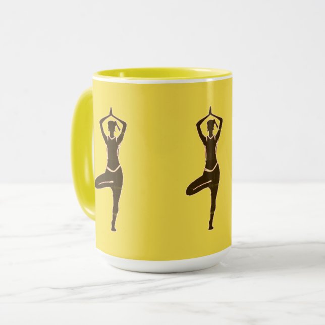 Caneca Café Stand Yoga (Frente Esquerda)
