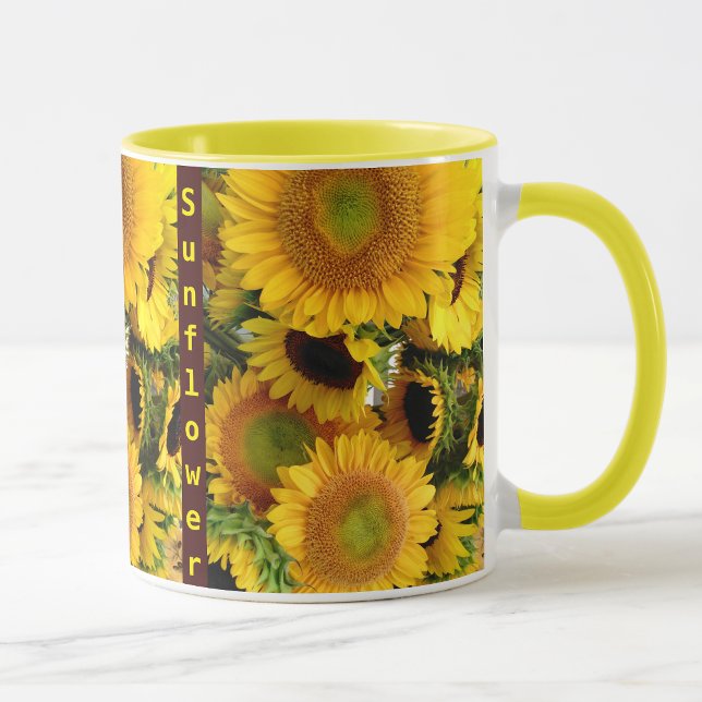 Caneca Café Sunflower Café Cup Sunshine Mug Personalize N (Criador carregado)