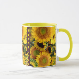 Caneca Café Sunflower Café Cup Sunshine Mug Personalize N