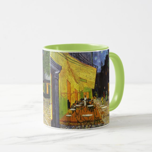 Caneca Cafe Terrace na Noite por van Gogh (Frente Esquerda)