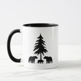 Caneca Café Ursos na Floresta