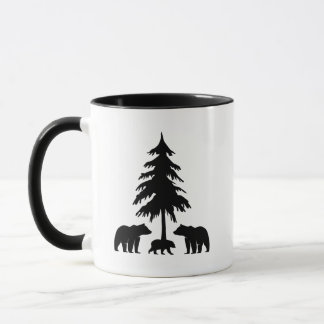 Caneca Café Ursos na Floresta