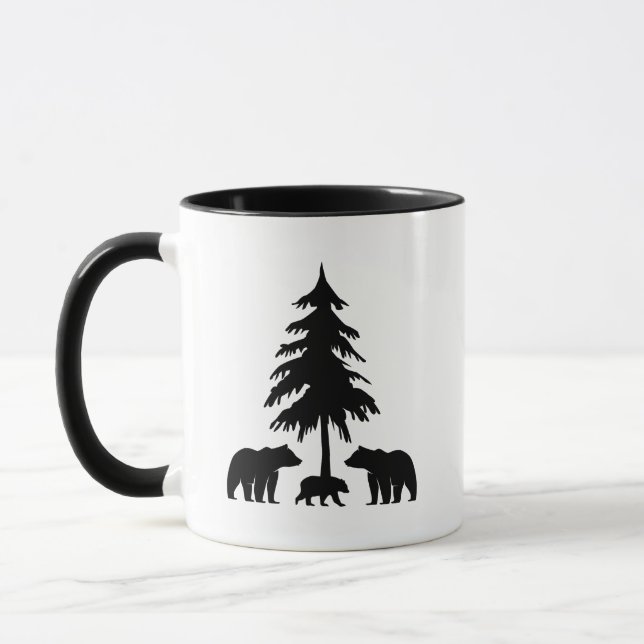 Caneca Café Ursos na Floresta (Esquerda)