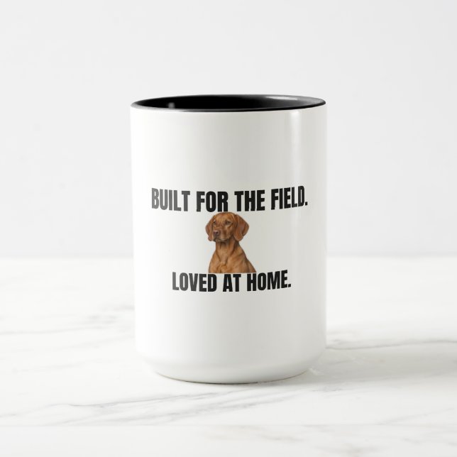 Caneca Café Vizsla Feito para o Campo e Amado em Casa (Centro)