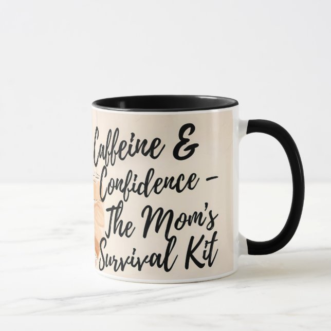 Caneca Cafeína e Confiança - Copa do Café da Mãe (Direita)