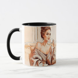 Caneca Cafeína e Confiança - Copa do Café da Mãe