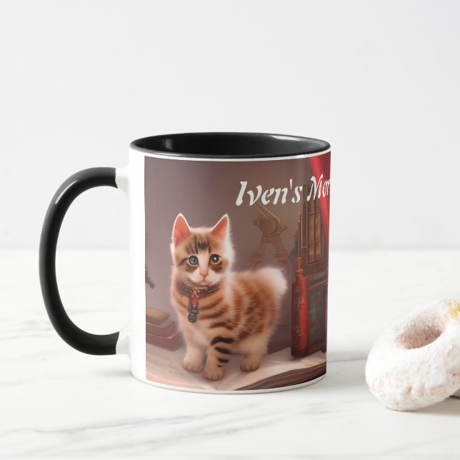 Caneca Cafeína Morning do Iven Personalizada (Com Donut)