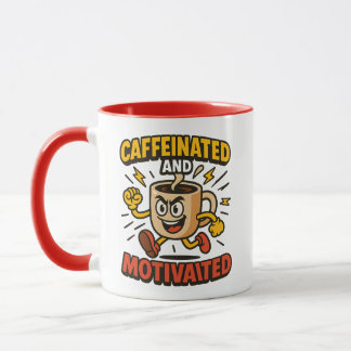 Caneca Cafeinado e Motivado - Design Power Mug