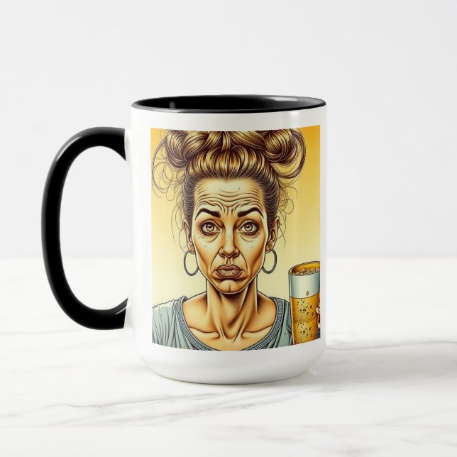 Caneca Cafeine é bom, Beer é melhor (Esquerda)