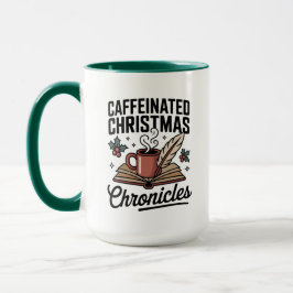 Caneca Caffeinated Christmas Chronicles Mug Holiday Fun