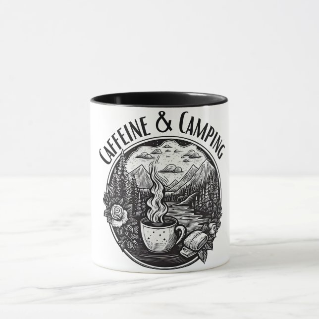 Caneca Caffeine & Camping (Centro)