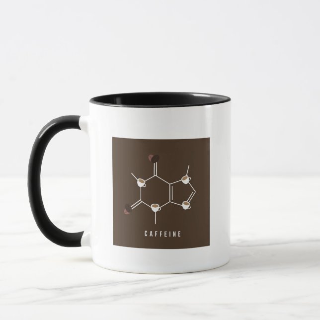 Caneca Caffeine Molecule (Esquerda)