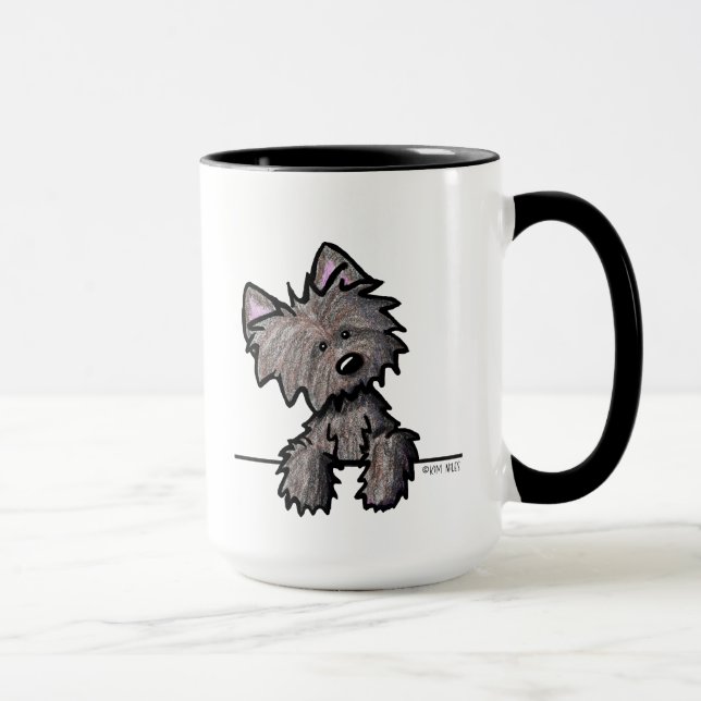 Caneca Cairn Terrier listrado (Direita)