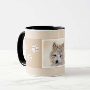 Caneca Cairn Terrier Puppy Painting - Arte Original De Cã