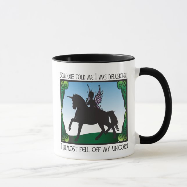 Caneca Caiu quase meu unicórnio (Direita)
