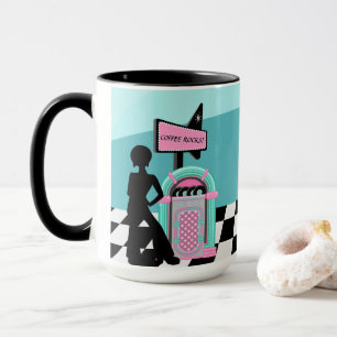 Caneca Caixa de som retro legal personalizável