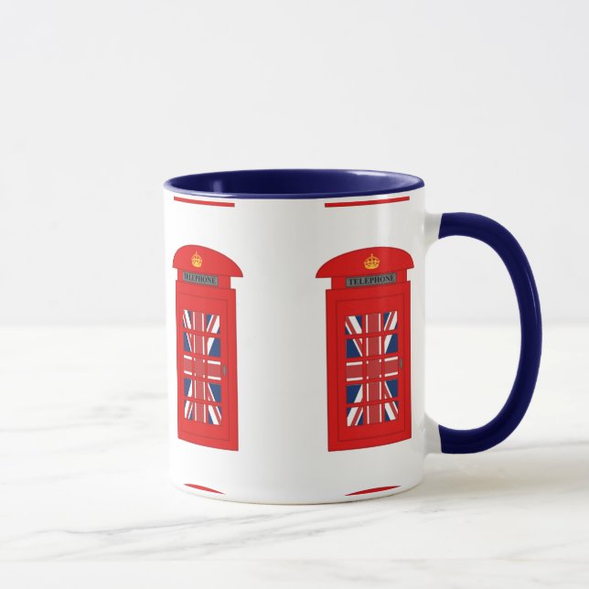 Caneca Caixa de telefone britânica (Direita)