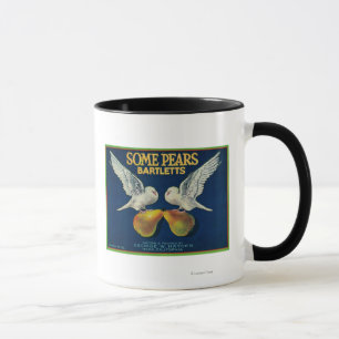 Caneca Caixa LabelNapa da pera de algumas peras, CA
