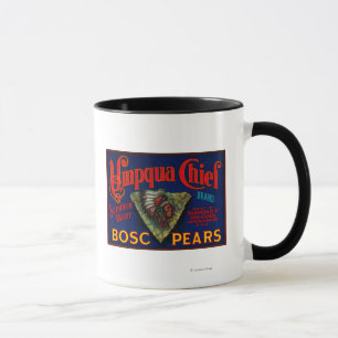 Caneca Caixa principal LabelSutherlin da pera de Umpqua,
