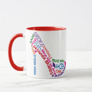 Caneca Calçado de alto conector