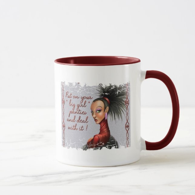 Caneca "calcinhas grandes da menina " (Direita)