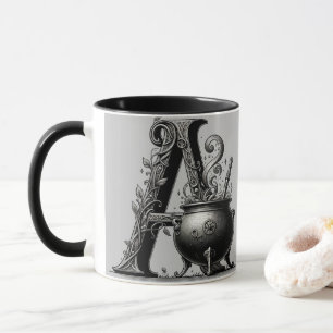 Caneca Caldeirão de Bruxa Carta de Bruxa Personalizada In