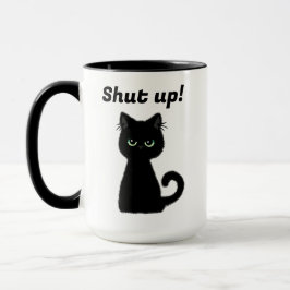 Caneca Cale-Se! Café de Gato Preto Insulto