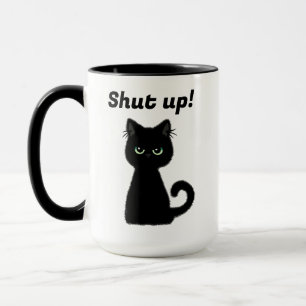 Caneca Cale-Se! Café de Gato Preto Insulto
