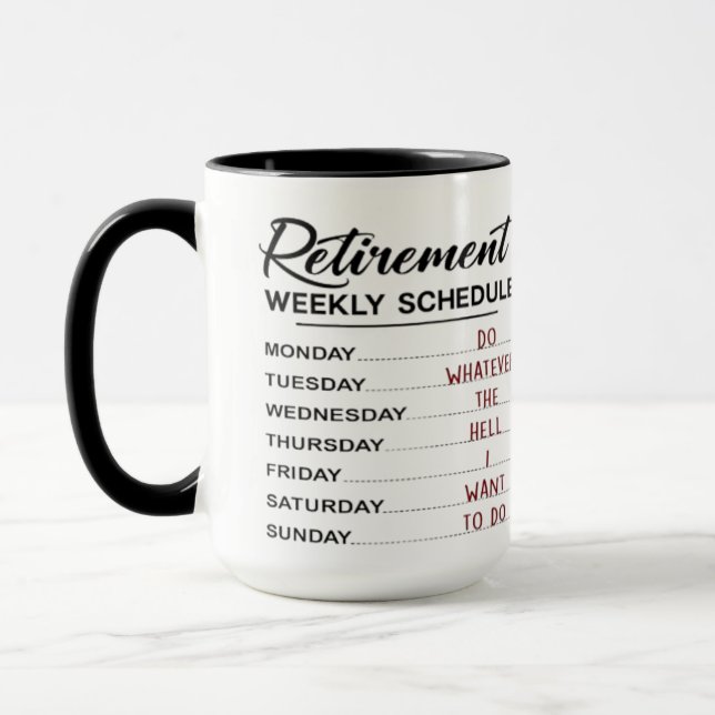 Caneca Calendário de Reforma .... (Esquerda)