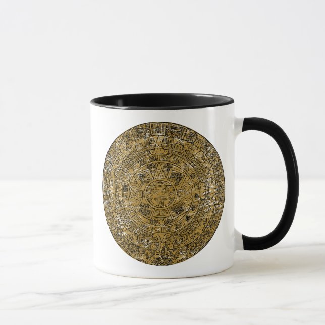 Caneca Calendário Pedra do Sol Asteca Envelhecido (Direita)