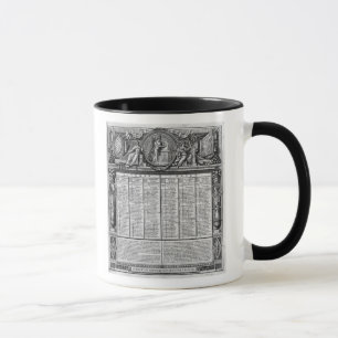 Caneca Calendário republicano, o 22 de setembro de 1793